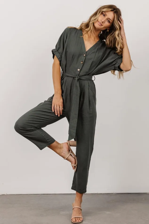 Baltic Born Jumpsuits and Rompers Heidi Jumpsuit Dusty Green 8211 Women Baltic Born Jumpsuits and Rompers Heidi Jumpsuit Dusty Green 8211 Women