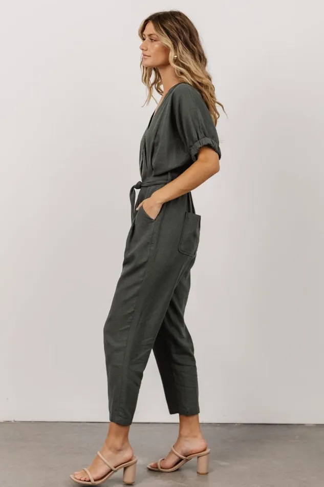 Baltic Born Jumpsuits and Rompers Heidi Jumpsuit Dusty Green 8211 Women Baltic Born Jumpsuits and Rompers Heidi Jumpsuit Dusty Green 8211 Women