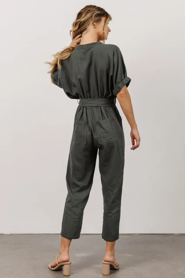 Baltic Born Jumpsuits and Rompers Heidi Jumpsuit Dusty Green 8211 Women Baltic Born Jumpsuits and Rompers Heidi Jumpsuit Dusty Green 8211 Women