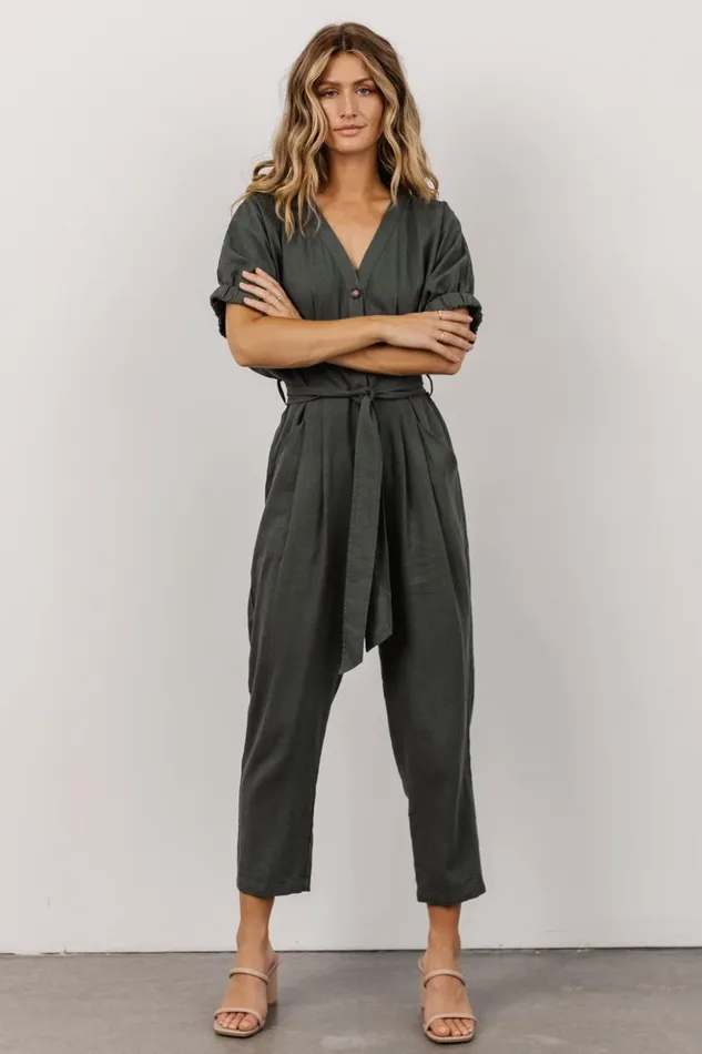 Baltic Born Jumpsuits and Rompers Heidi Jumpsuit Dusty Green 8211 Women Baltic Born Jumpsuits and Rompers Heidi Jumpsuit Dusty Green 8211 Women