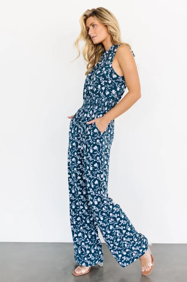 Baltic Born Jumpsuits and Rompers Ida Jumpsuit Topaz Floral 8211 Women Baltic Born Jumpsuits and Rompers Ida Jumpsuit Topaz Floral 8211 Women
