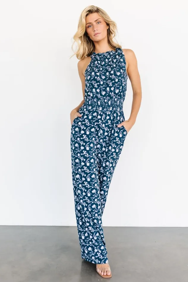 Baltic Born Jumpsuits and Rompers Ida Jumpsuit Topaz Floral 8211 Women Baltic Born Jumpsuits and Rompers Ida Jumpsuit Topaz Floral 8211 Women
