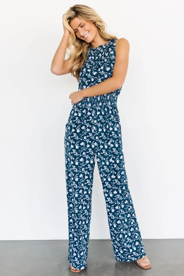 Baltic Born Jumpsuits and Rompers Ida Jumpsuit Topaz Floral 8211 Women Baltic Born Jumpsuits and Rompers Ida Jumpsuit Topaz Floral 8211 Women
