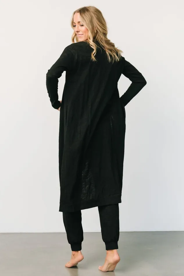 Baltic Born Jumpsuits and Rompers Janae Jumpsuit Cardigan Set Black 8211 Women