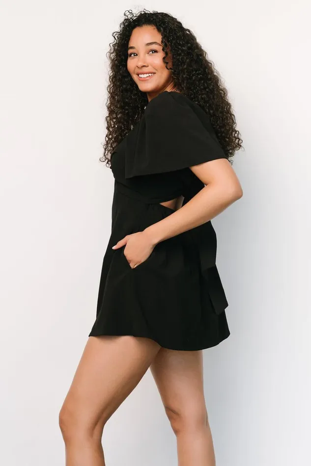 Baltic Born Jumpsuits and Rompers Lowell Skort Romper Black 8211 Women Baltic Born Jumpsuits and Rompers Lowell Skort Romper Black 8211 Women