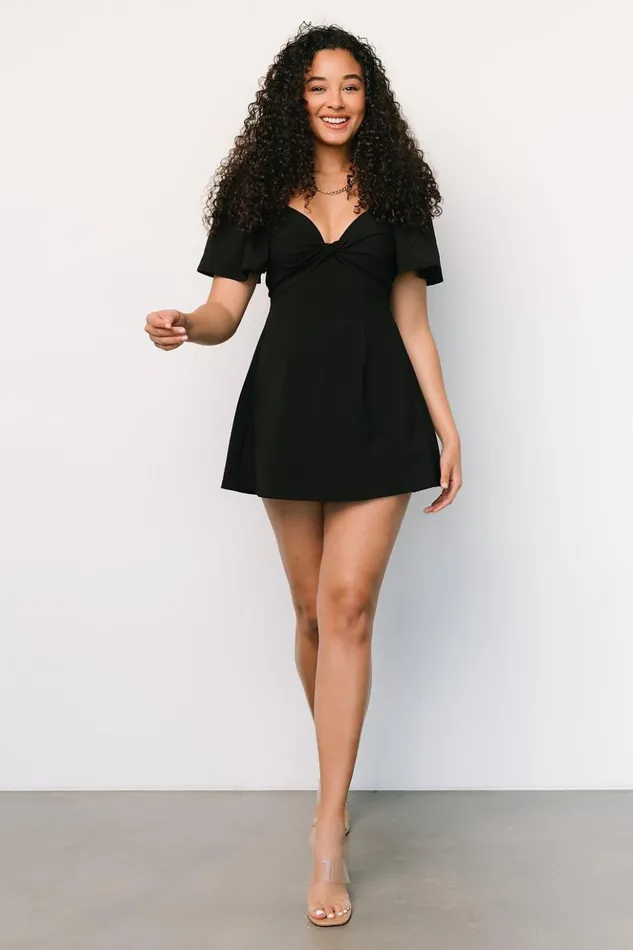 Baltic Born Jumpsuits and Rompers Lowell Skort Romper Black 8211 Women Baltic Born Jumpsuits and Rompers Lowell Skort Romper Black 8211 Women