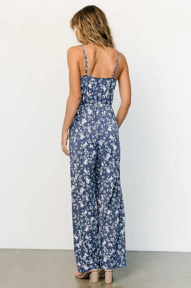 Baltic Born Jumpsuits and Rompers Luna Tank Jumpsuit Blue Floral 8211 Women Baltic Born Jumpsuits and Rompers Luna Tank Jumpsuit Blue Floral 8211 Women