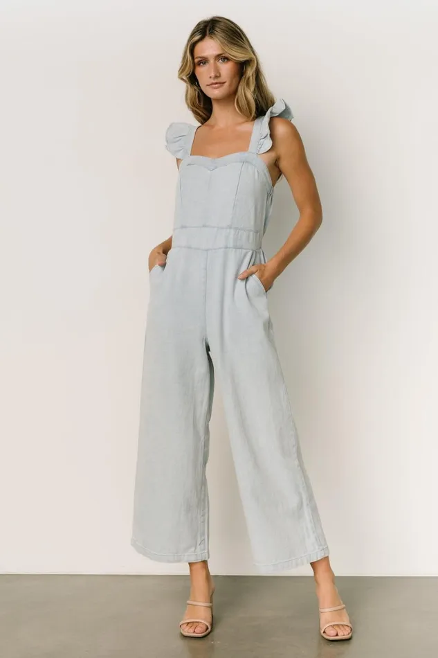 Baltic Born Jumpsuits and Rompers Madison Denim Jumpsuit Blue 8211 Women