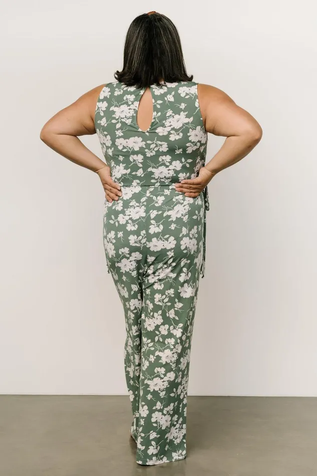 Baltic Born Jumpsuits and Rompers Margaux Jumpsuit Dusty Green Ivory 8211 Women Baltic Born Jumpsuits and Rompers Margaux Jumpsuit Dusty Green Ivory 8211 Women