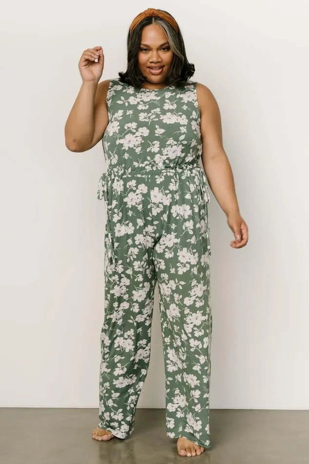 Baltic Born Jumpsuits and Rompers Margaux Jumpsuit Dusty Green Ivory 8211 Women Baltic Born Jumpsuits and Rompers Margaux Jumpsuit Dusty Green Ivory 8211 Women