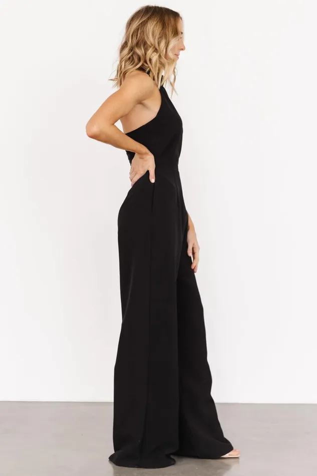 Baltic Born Jumpsuits and Rompers Romeo Halter Jumpsuit Black 8211 Women Baltic Born Jumpsuits and Rompers Romeo Halter Jumpsuit Black 8211 Women