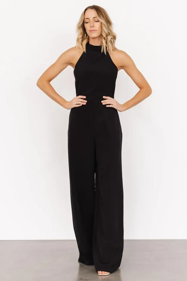 Baltic Born Jumpsuits and Rompers Romeo Halter Jumpsuit Black 8211 Women Baltic Born Jumpsuits and Rompers Romeo Halter Jumpsuit Black 8211 Women