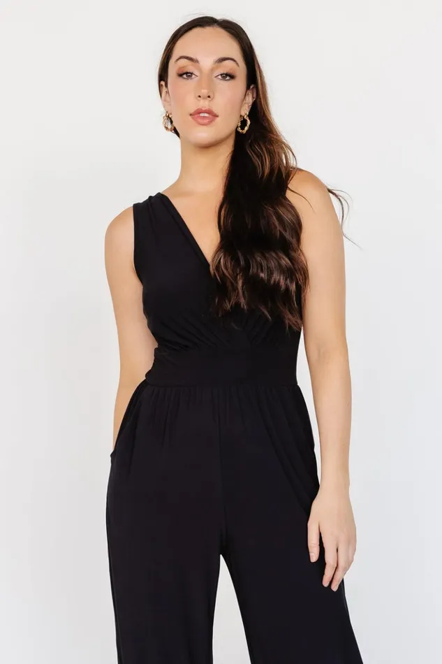 Baltic Born Jumpsuits and Rompers Rudie Sleeveless Jumpsuit Black 8211 Women Baltic Born Jumpsuits and Rompers Rudie Sleeveless Jumpsuit Black 8211 Women
