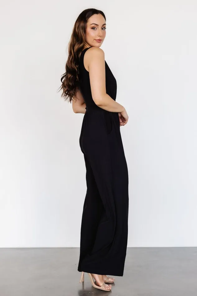Baltic Born Jumpsuits and Rompers Rudie Sleeveless Jumpsuit Black 8211 Women Baltic Born Jumpsuits and Rompers Rudie Sleeveless Jumpsuit Black 8211 Women
