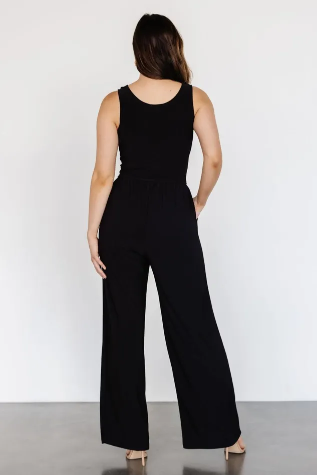 Baltic Born Jumpsuits and Rompers Rudie Sleeveless Jumpsuit Black 8211 Women Baltic Born Jumpsuits and Rompers Rudie Sleeveless Jumpsuit Black 8211 Women