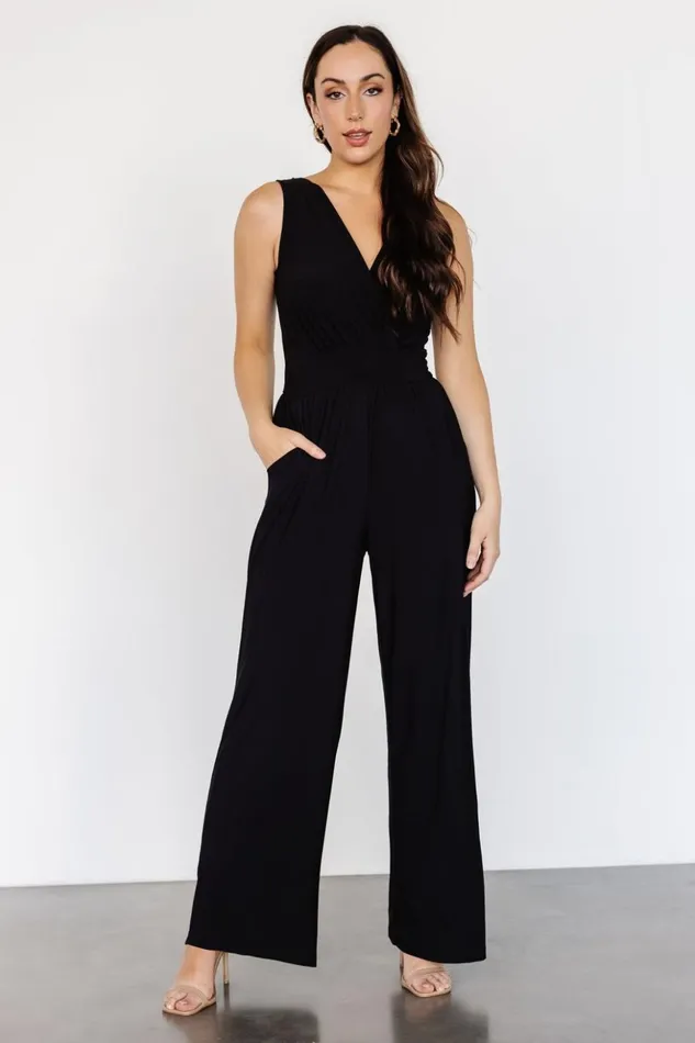 Baltic Born Jumpsuits and Rompers Rudie Sleeveless Jumpsuit Black 8211 Women Baltic Born Jumpsuits and Rompers Rudie Sleeveless Jumpsuit Black 8211 Women