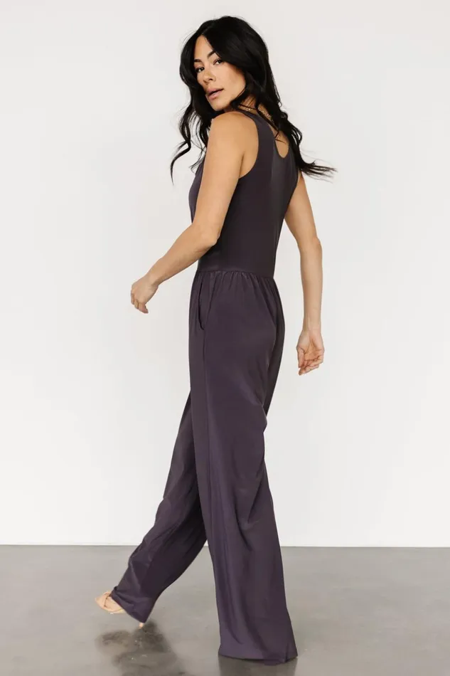 Baltic Born Jumpsuits and Rompers Rudie Sleeveless Jumpsuit Charcoal 8211 Women Baltic Born Jumpsuits and Rompers Rudie Sleeveless Jumpsuit Charcoal 8211 Women