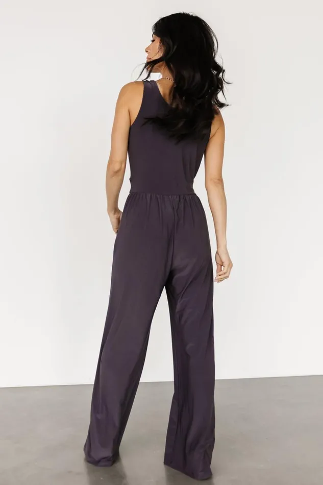 Baltic Born Jumpsuits and Rompers Rudie Sleeveless Jumpsuit Charcoal 8211 Women Baltic Born Jumpsuits and Rompers Rudie Sleeveless Jumpsuit Charcoal 8211 Women