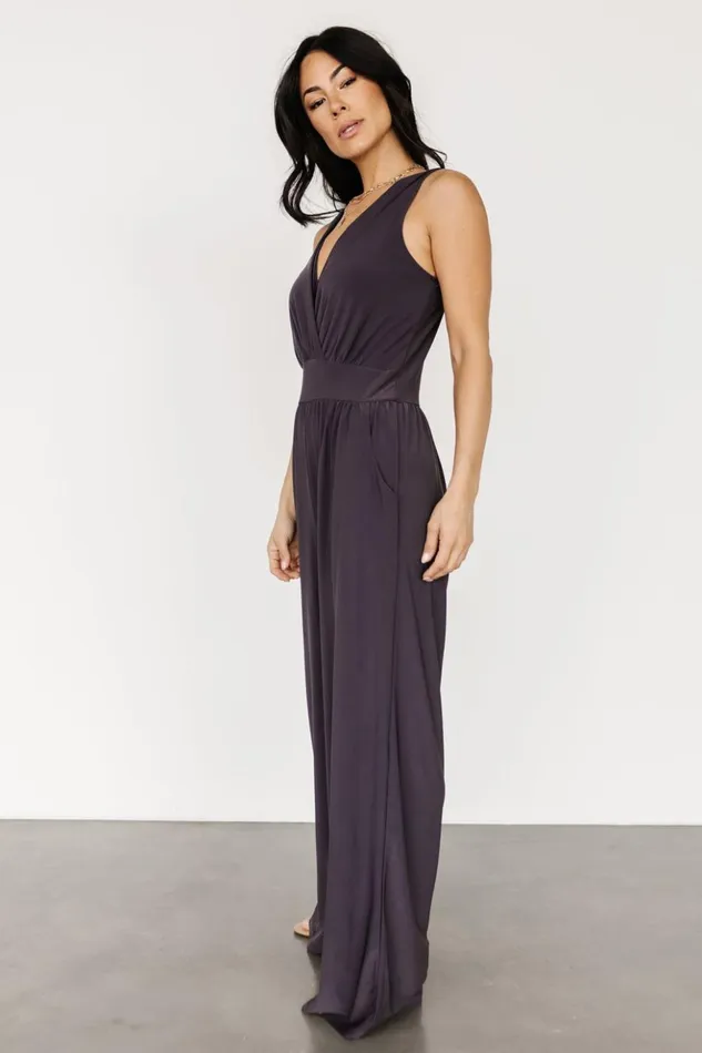 Baltic Born Jumpsuits and Rompers Rudie Sleeveless Jumpsuit Charcoal 8211 Women Baltic Born Jumpsuits and Rompers Rudie Sleeveless Jumpsuit Charcoal 8211 Women