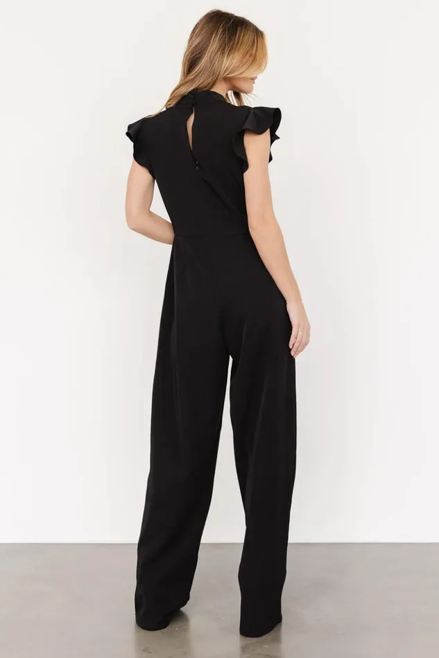 Baltic Born Jumpsuits and Rompers Tana Mock Neck Jumpsuit Black 8211 Women Baltic Born Jumpsuits and Rompers Tana Mock Neck Jumpsuit Black 8211 Women