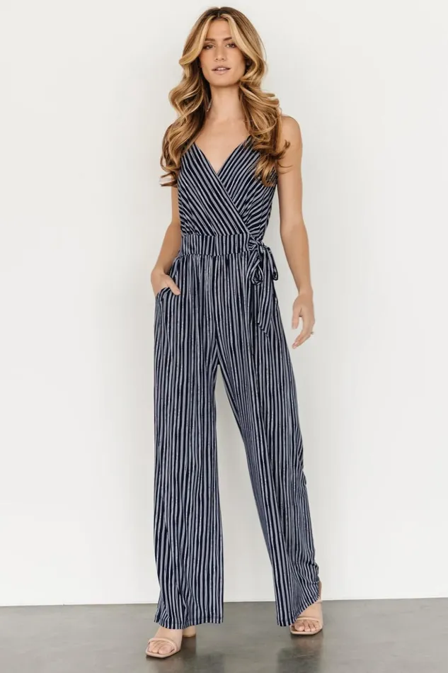 Baltic Born Jumpsuits and Rompers Zuri Tank Jumpsuit Navy Stripe 8211 Women Baltic Born Jumpsuits and Rompers Zuri Tank Jumpsuit Navy Stripe 8211 Women