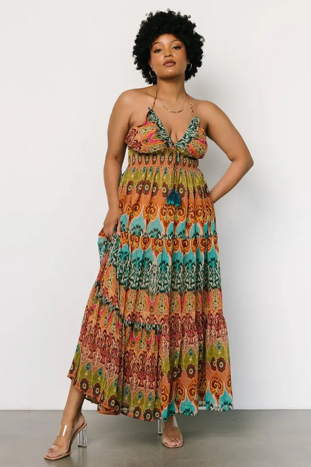 Baltic Born Maxi Dresses Alba Halter Maxi Dress Multi 8211 Women