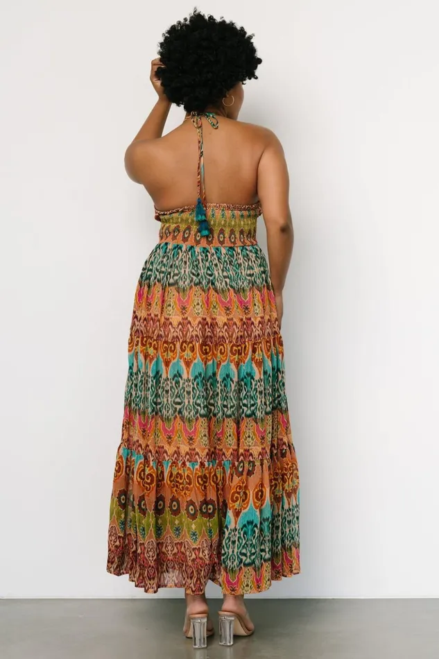 Baltic Born Maxi Dresses Alba Halter Maxi Dress Multi 8211 Women Baltic Born Maxi Dresses Alba Halter Maxi Dress Multi 8211 Women