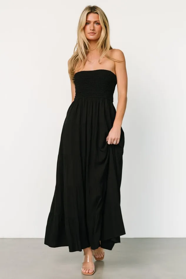 Baltic Born Maxi Dresses Domenica Strapless Maxi Dress Black 8211 Women