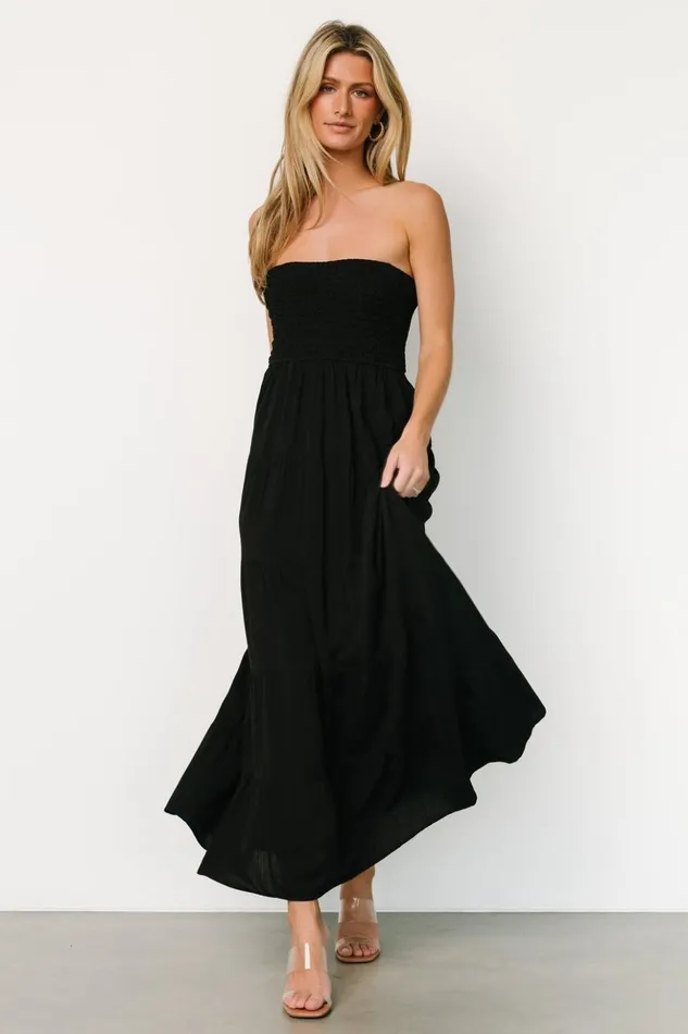 Baltic Born Maxi Dresses Domenica Strapless Maxi Dress Black 8211 Women Baltic Born Maxi Dresses Domenica Strapless Maxi Dress Black 8211 Women