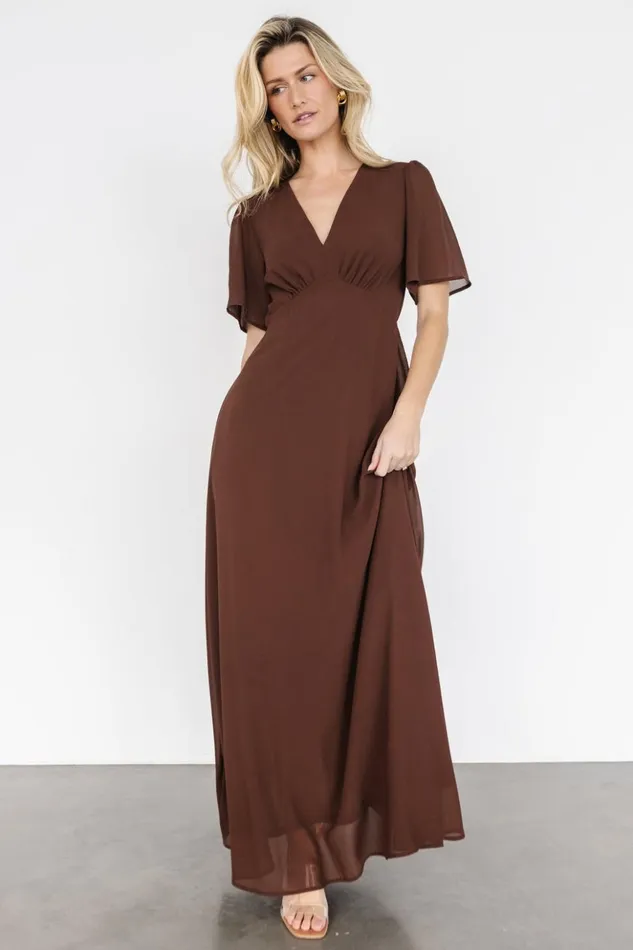 Baltic Born Maxi Dresses Esti Maxi Dress Espresso 8211 Women