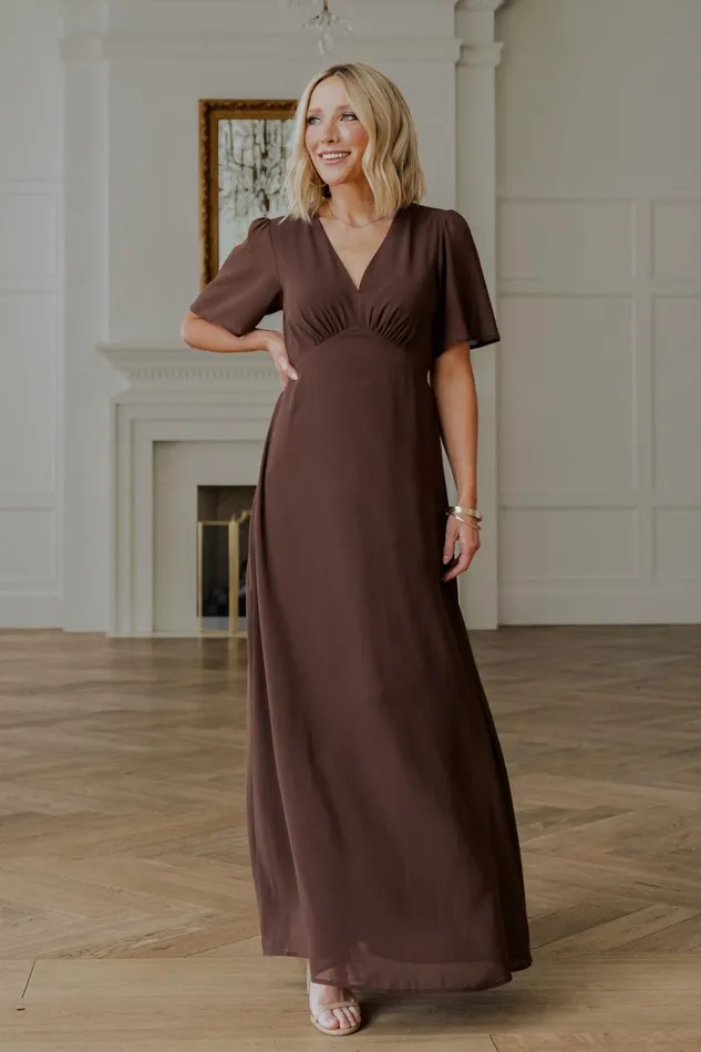 Baltic Born Maxi Dresses Esti Maxi Dress Espresso 8211 Women Baltic Born Maxi Dresses Esti Maxi Dress Espresso 8211 Women