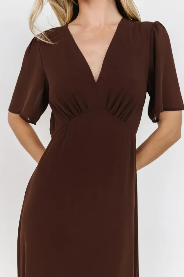 Baltic Born Maxi Dresses Esti Maxi Dress Espresso 8211 Women Baltic Born Maxi Dresses Esti Maxi Dress Espresso 8211 Women