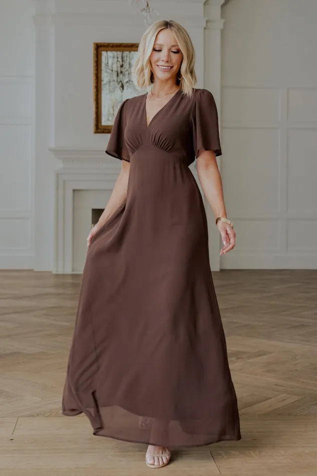 Baltic Born Maxi Dresses Esti Maxi Dress Espresso 8211 Women Baltic Born Maxi Dresses Esti Maxi Dress Espresso 8211 Women