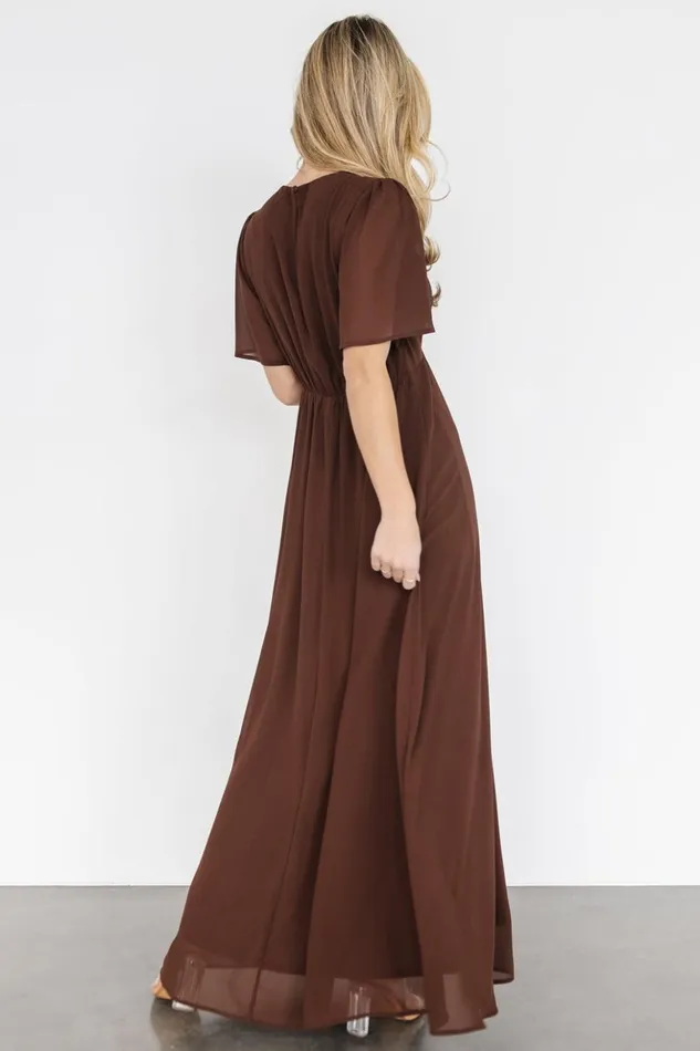 Baltic Born Maxi Dresses Esti Maxi Dress Espresso 8211 Women Baltic Born Maxi Dresses Esti Maxi Dress Espresso 8211 Women