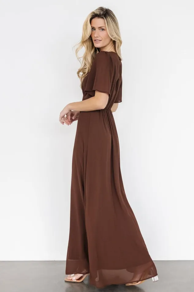 Baltic Born Maxi Dresses Esti Maxi Dress Espresso 8211 Women Baltic Born Maxi Dresses Esti Maxi Dress Espresso 8211 Women