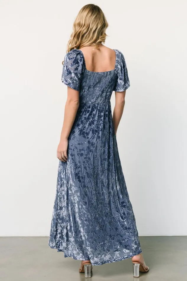 Baltic Born Maxi Dresses Everley Velvet Maxi Dress Whisper Blue 8211 Women Baltic Born Maxi Dresses Everley Velvet Maxi Dress Whisper Blue 8211 Women