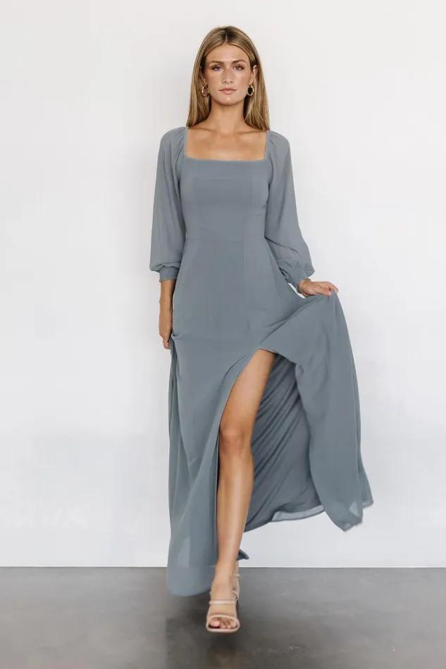 Baltic Born Maxi Dresses Giselle Maxi Dress Dusty Blue 8211 Women