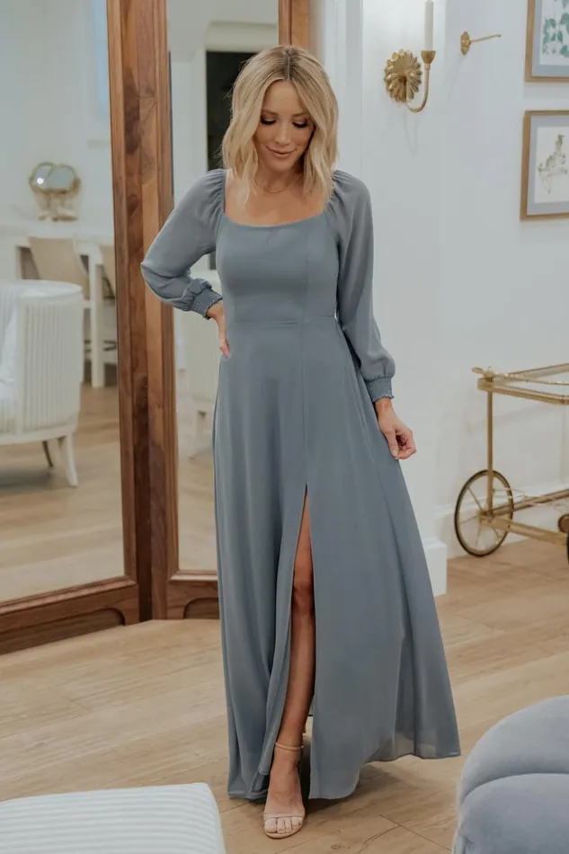 Baltic Born Maxi Dresses Giselle Maxi Dress Dusty Blue 8211 Women Baltic Born Maxi Dresses Giselle Maxi Dress Dusty Blue 8211 Women
