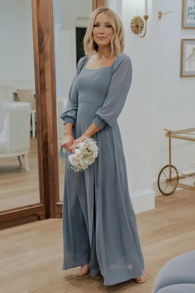 Baltic Born Maxi Dresses Giselle Maxi Dress Dusty Blue 8211 Women Baltic Born Maxi Dresses Giselle Maxi Dress Dusty Blue 8211 Women
