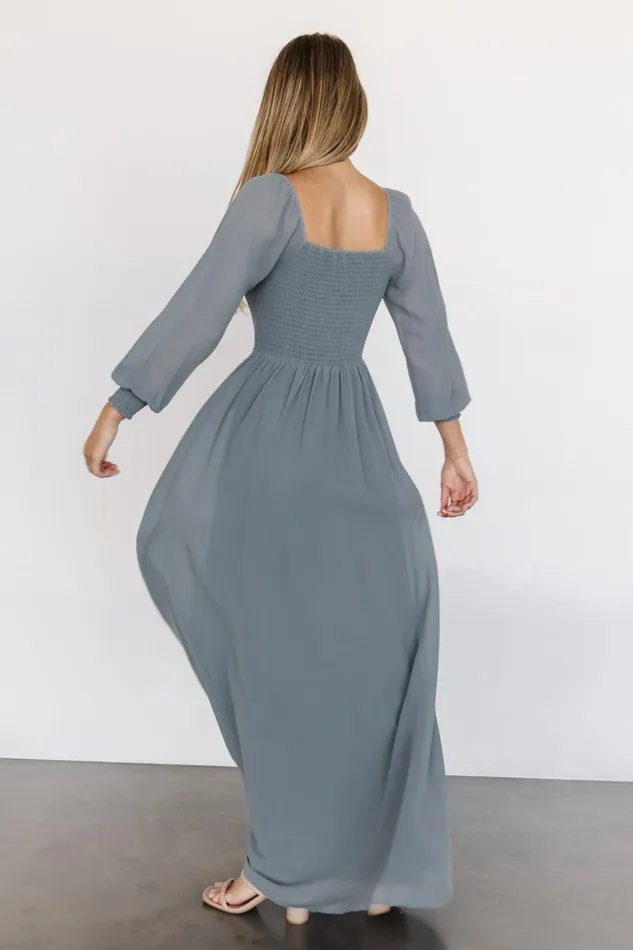 Baltic Born Maxi Dresses Giselle Maxi Dress Dusty Blue 8211 Women Baltic Born Maxi Dresses Giselle Maxi Dress Dusty Blue 8211 Women
