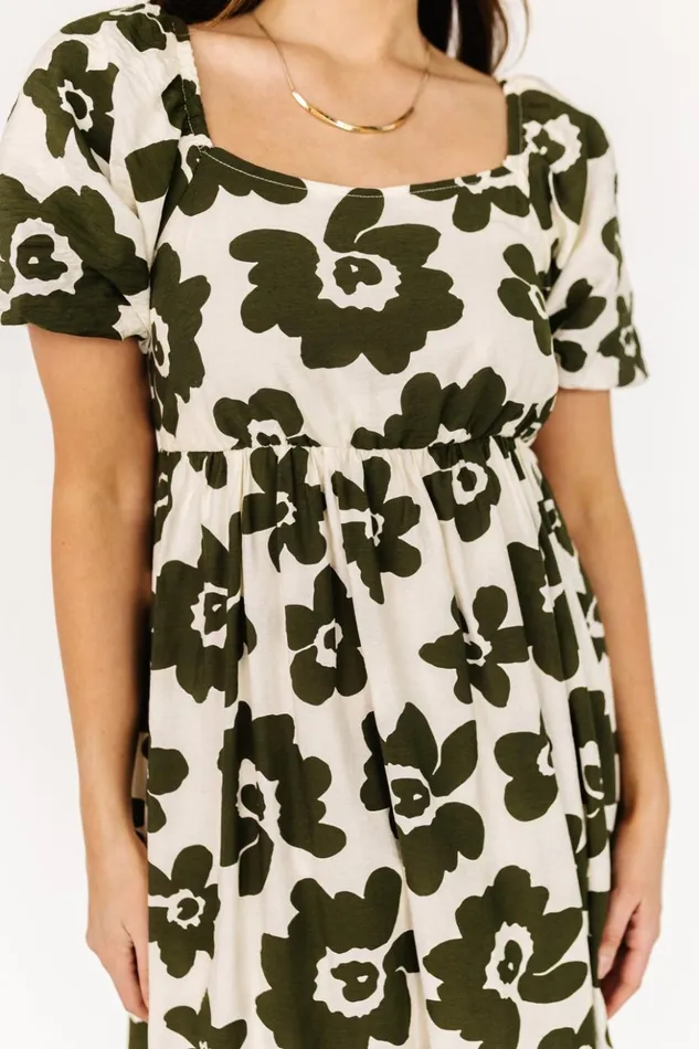 Baltic Born Maxi Dresses Kasey Maxi Dress Olive Ivory Print 8211 Women Baltic Born Maxi Dresses Kasey Maxi Dress Olive Ivory Print 8211 Women