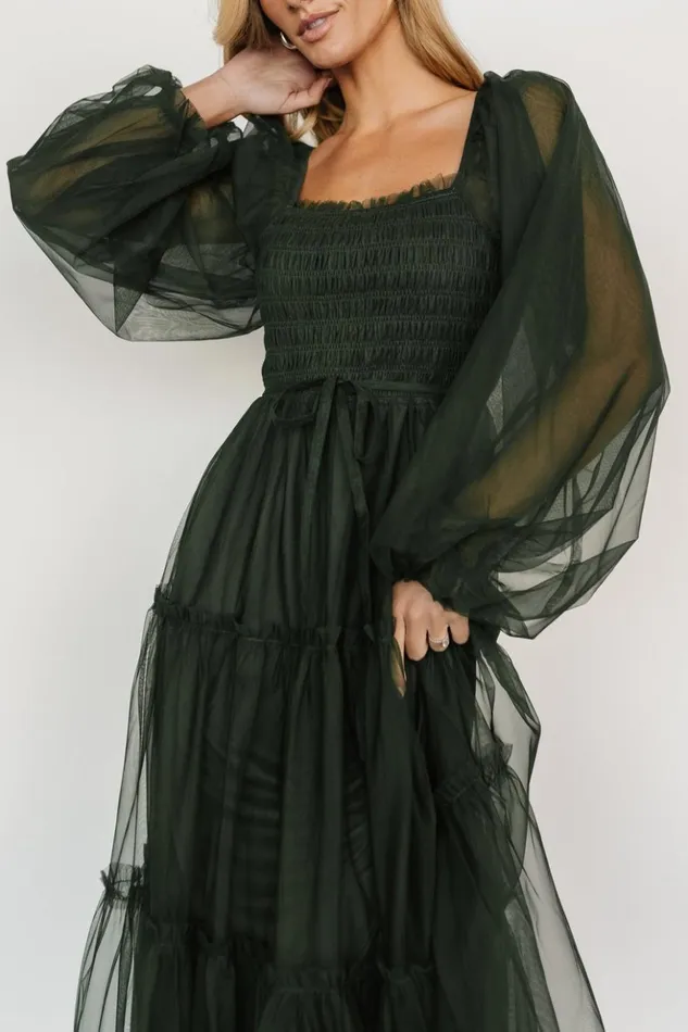 Baltic Born Maxi Dresses Katrina Tulle Maxi Dress Dark Green 8211 Women Baltic Born Maxi Dresses Katrina Tulle Maxi Dress Dark Green 8211 Women