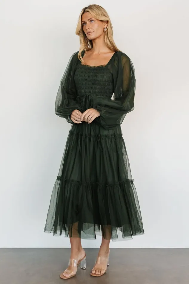 Baltic Born Maxi Dresses Katrina Tulle Maxi Dress Dark Green 8211 Women Baltic Born Maxi Dresses Katrina Tulle Maxi Dress Dark Green 8211 Women