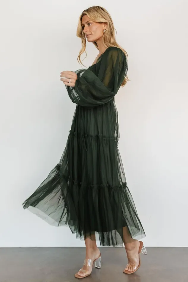 Baltic Born Maxi Dresses Katrina Tulle Maxi Dress Dark Green 8211 Women Baltic Born Maxi Dresses Katrina Tulle Maxi Dress Dark Green 8211 Women