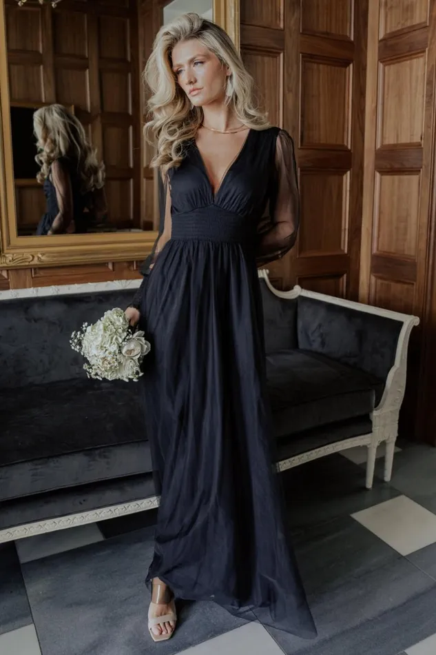 Baltic Born Maxi Dresses Layla Tulle Maxi Dress Black 8211 Women Baltic Born Maxi Dresses Layla Tulle Maxi Dress Black 8211 Women