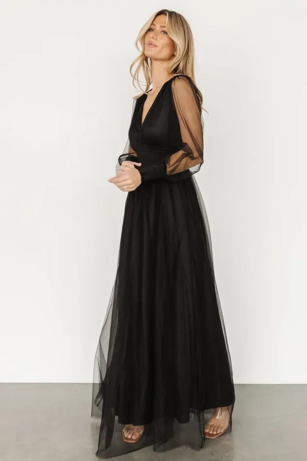 Baltic Born Maxi Dresses Layla Tulle Maxi Dress Black 8211 Women Baltic Born Maxi Dresses Layla Tulle Maxi Dress Black 8211 Women