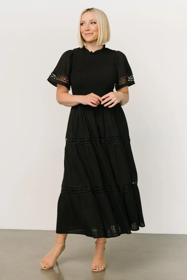 Baltic Born Maxi Dresses Loveland Geo Lace Maxi Dress Black 8211 Women Baltic Born Maxi Dresses Loveland Geo Lace Maxi Dress Black 8211 Women