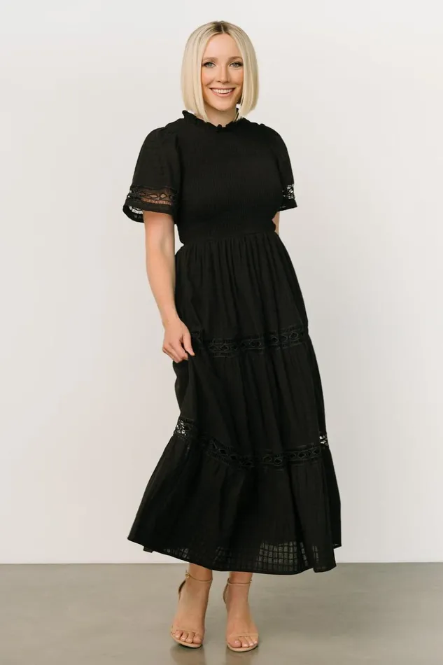 Baltic Born Maxi Dresses Loveland Geo Lace Maxi Dress Black 8211 Women Baltic Born Maxi Dresses Loveland Geo Lace Maxi Dress Black 8211 Women