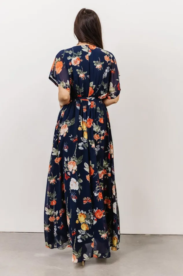 Baltic Born Maxi Dresses Madeline Maxi Dress Navy Coral Floral 8211 Women Baltic Born Maxi Dresses Madeline Maxi Dress Navy Coral Floral 8211 Women