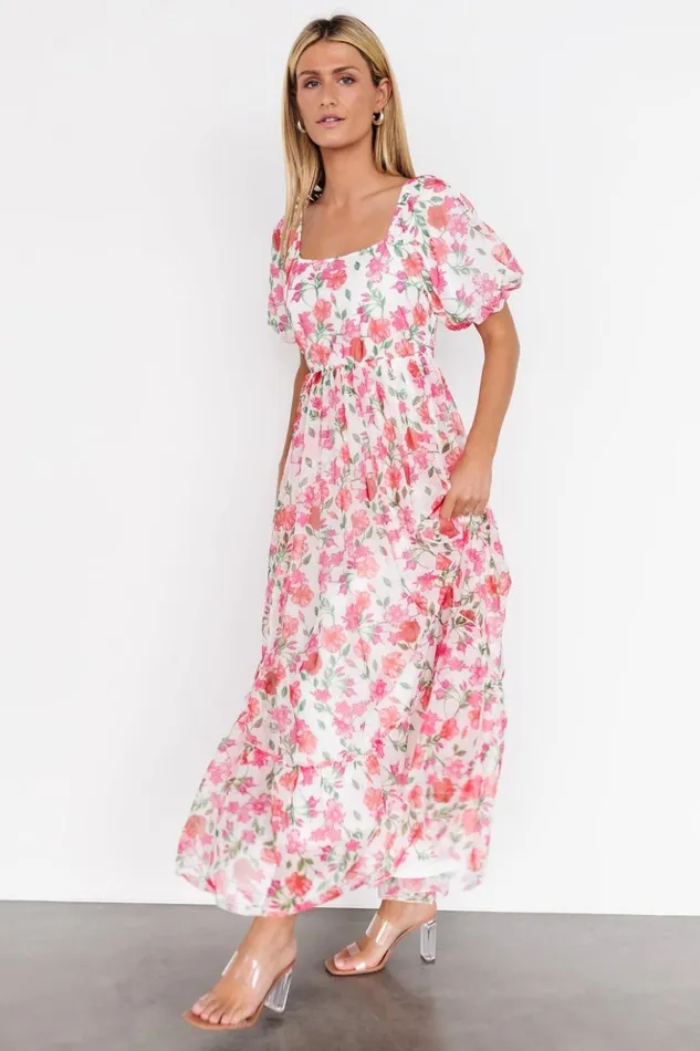 Baltic Born Maxi Dresses Margo Maxi Dress Pink Multi Floral 8211 Women Baltic Born Maxi Dresses Margo Maxi Dress Pink Multi Floral 8211 Women